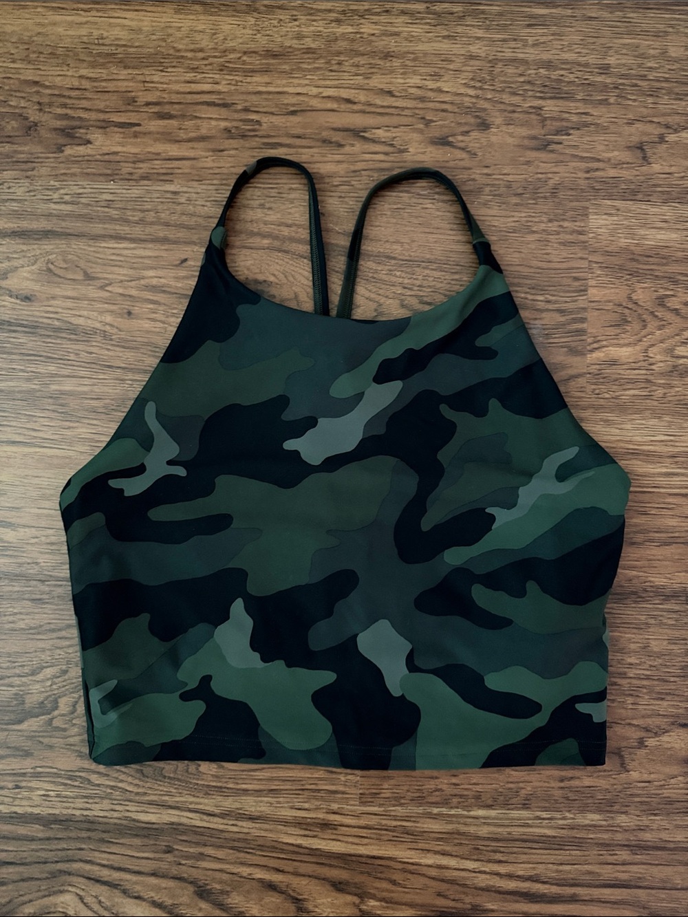 Old Navy Women's Camouflage High Neck Workout Top